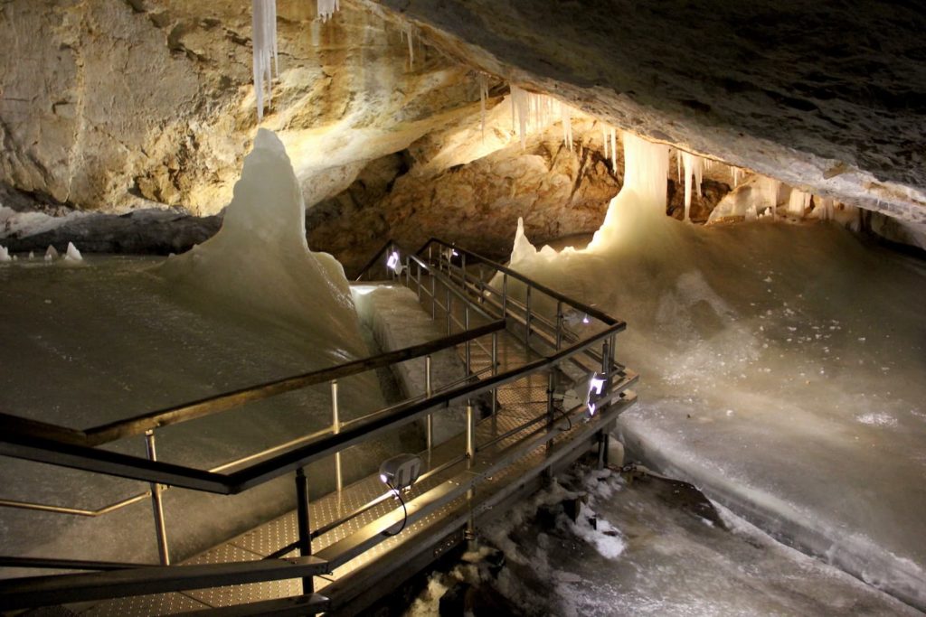 Dobsinska ladova jaskyna Must see places in Slovensky Raj in Slovakia