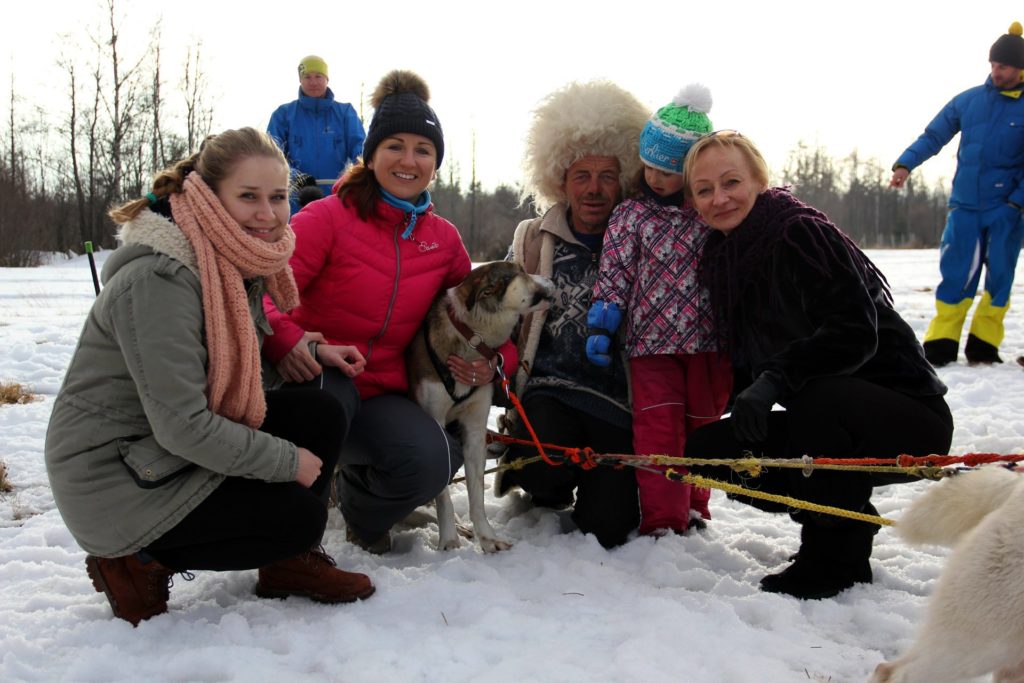 Dog sledding winter adventures with huskies in Slovakia