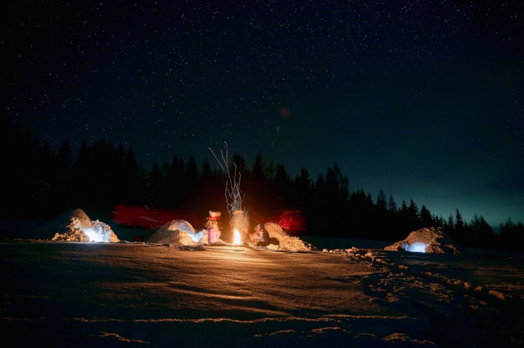Sleep in igloo night in snow slovakia 7