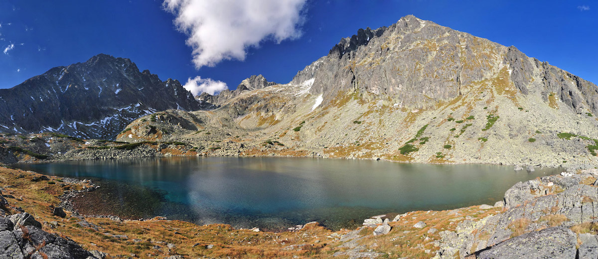 Advanced Hiking and Walking Holidays in Slovakia at lake