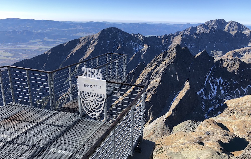 Advanced Hiking and Walking Holidays in Slovakia above peaks