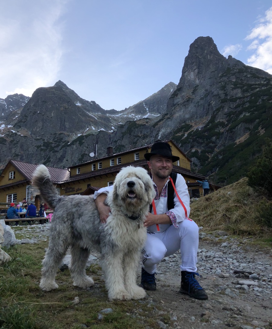 Advanced Hiking and Walking Holidays in Slovakia and dog