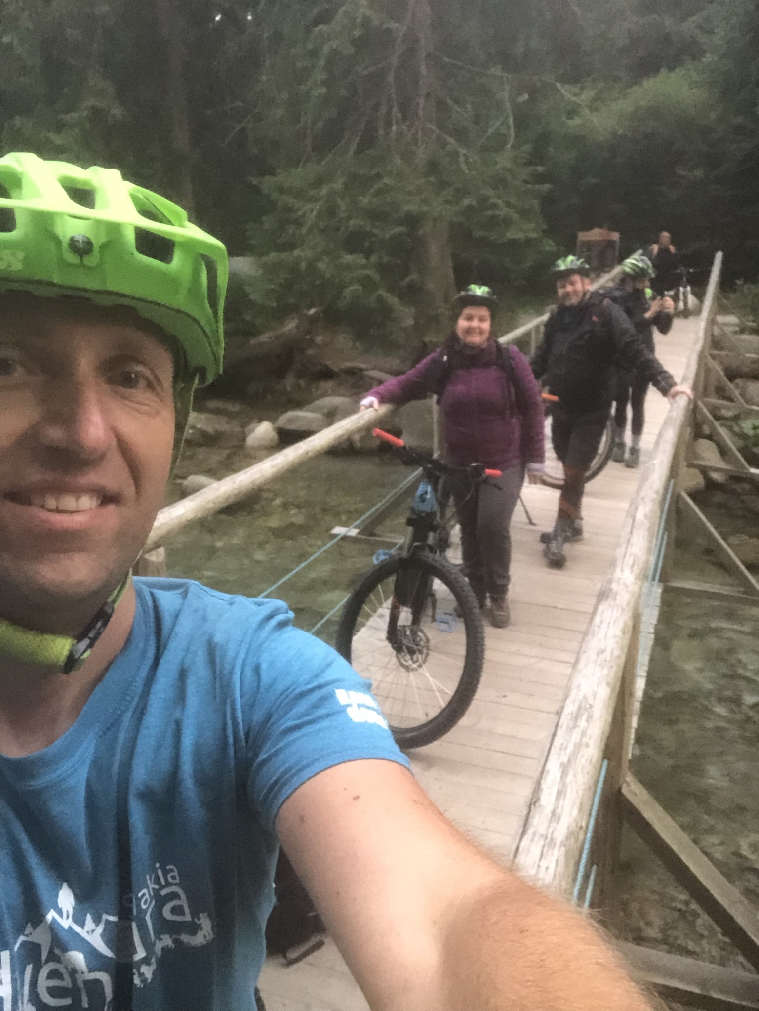 Ebike adventure tour in Slovakia at the bridge